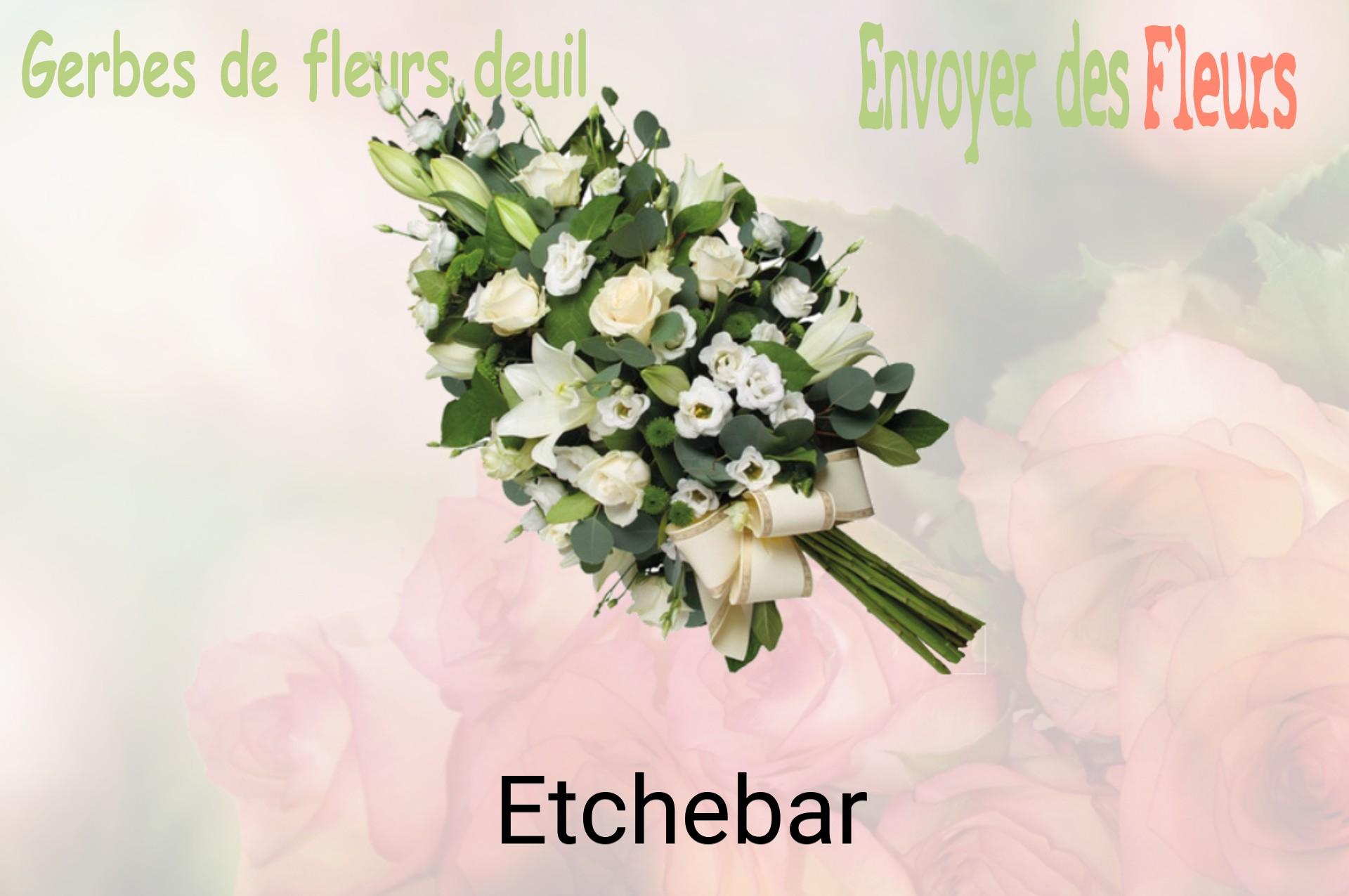 Gerbe de fleurs de deuil livrée à Etchebar